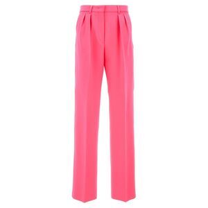 Sportmax Fuchsia Virgin Wool Casual Women's Pants
